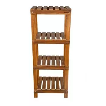Коричневая декоративная многослойная деревянная полка Портативная стойка для обуви Цветочный горшок Цветочный горшок