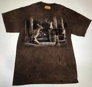 Коричневая футболка унисекс Deer Broken Silence Buck Whitetail Nature The Mountain S