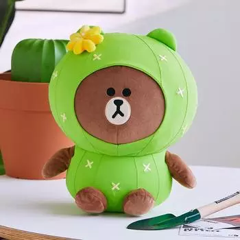 Коричневая холодная кукла Line Friends