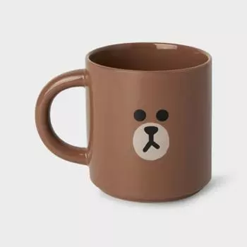 Коричневая кружка Line Friends (355мл)