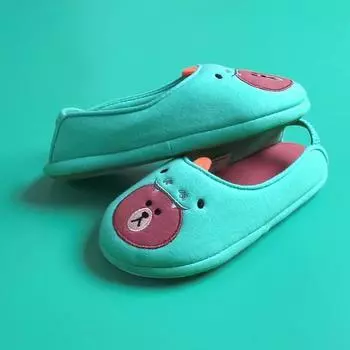 Коричневые детские бахилы Line Friends Jungle Dino