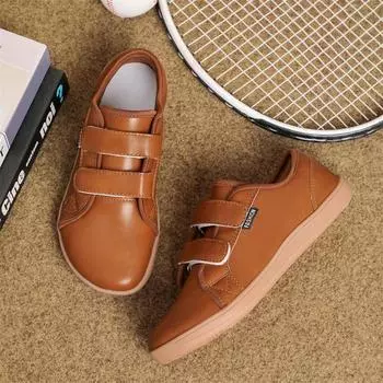 Коричневые дизайнерские туфли-босоножки с широким носком, мужские минималистичные повседневные кожаные туфли для мужчин, удобные кроссовки унисекс на плоской подошве для ходьбы 37