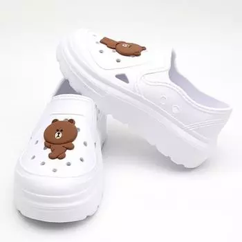 Коричневые домашние туфли Line Friends высотой 4 см