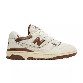 Коричневые кроссовки унисекс New Balance Aim Leon Dore x 550 Белые BB550AB1 43