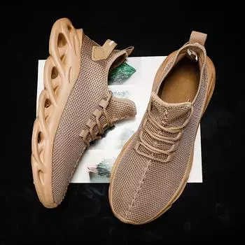 Коричневые мужские спортивные кроссовки для бега, повседневные кроссовки, коричневые уличные дышащие сетчатые легкие теннисные кроссовки для ходьбы на открытом воздухе, размер 36-46 36 коричневый