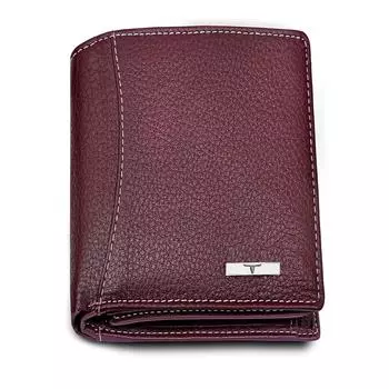 Коричневый кожаный мужской кошелек