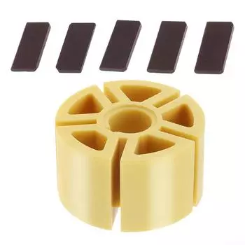 Коричневый пластиковый стальной ротор, высокоскоростной пластик, 6 шт./компл.