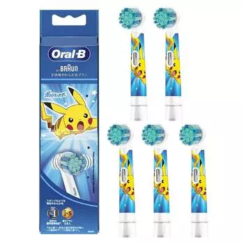 Коричневый сменный ершик Oral B Genuine Product Soft Brush 15 месяцев PKMPK Pink (Для детей) (5 кусков) EB10S-5