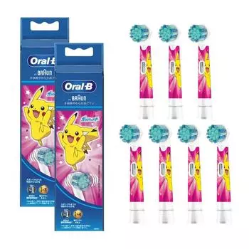 Коричневый сменный ершик Oral B Genuine Product Soft Brush 21 месяц PKMPK розовый (Для детей) (7 штук) EB10S-7 розовый
