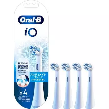Коричневый сменный ершик Oral B iO Genuine Ultimate Clean 1 год iO White (4 шт) [Для серии] iORBCW-4EL