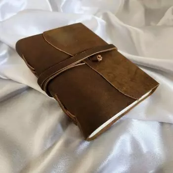 Коричневый журнал, Дневник на кожаном шнурке, Кожаный журнал, Блокнот, Скетчбук, Дорожный дневник, Дневник сновидений, Свадебный подарок, Персонализированный подарок. 7 x 5 in