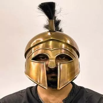 Коринфский шлем, большой спартанский шлем, средневековый стальной шлем с внутренней подкладкой, подарок для него