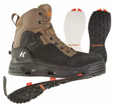 KORKERS Korkers BuckSkin Back Skin US09(27cm) коричневый