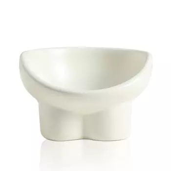 Корм для кошек Eizawa, керамический корм для кошек, наклоненный на 15 градусов, для собак и крупных пород, уменьшает и предотвращает плевки, легко белеет, посуда, контейнер, дизайн,