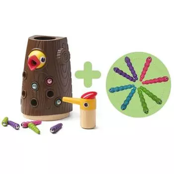 Кормление дятлов - 8 дополнительных личинок Top Bright, 1 шт., Корейские детские товары