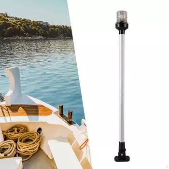 Кормовой фонарь для лодки, круглая нейлоновая подсветка, светодиодная морская навигация Length 303mm