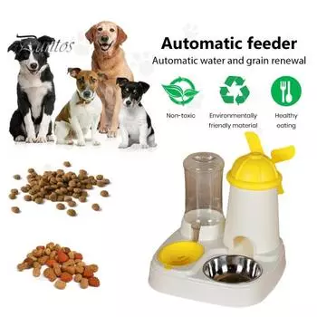 Кормушка для домашних животных 1,1 л/2,5 л, автоматический пополняемый диспенсер для воды для кошек, большая емкость, кормушка для собак, кормушка для домашних животных