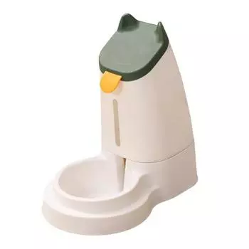 Кормушка для домашних животных, диспенсер для воды, большая вместимость, противоударная миска для корма для собак, миска для кошек, открытая крышка, автоматическая поилка для питьевой воды Feeder