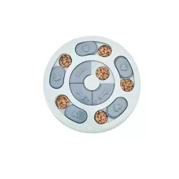 Кормушка для домашних животных, развивающие игрушки для собак, интеллектуальный диспенсер для еды для щенков, интерактивные развивающие игрушки для кормления синий