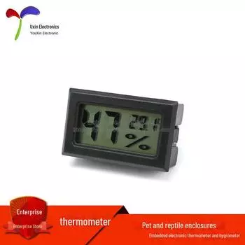 Кормушка для домашних животных Uxin Electronics со встроенным термометром и гигрометром built-in probe чёрный