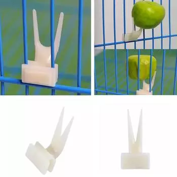 Кормушка для фруктов для птиц, клетка для попугаев, фруктовая вилка