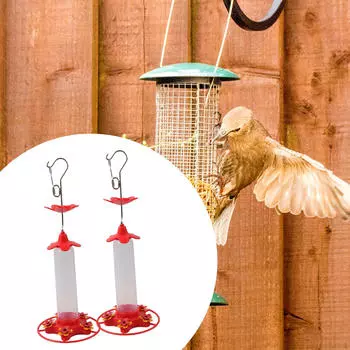 Кормушка для колибри, дозатор корма для птиц с крючком, надежная и прочная автоматическая станция кормления