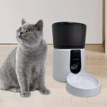Кормушка для кошек, автоматическая, со съемной камерой, для кошек и собак, 3,5 л, для домашних животных