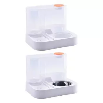 Кормушка для кошек и поилка Автоматическая кормушка для домашних животных Миска для кошек и собак Гравитационная кормушка для домашних кошек, котят, щенков, кроликов