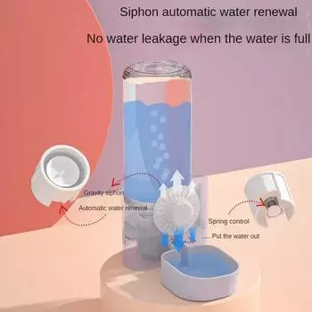 Кормушка для кроликов, подвесная автоматическая поилка для клетки, миска для поилки мелких животных, ежиков, хомяков, 17 унций синий