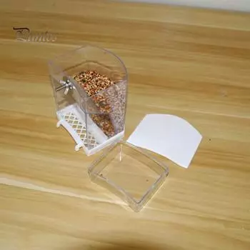 Кормушка для птиц, автоматическая кормушка для птиц большой емкости, прозрачный подвесной контейнер для еды для попугаев чистый