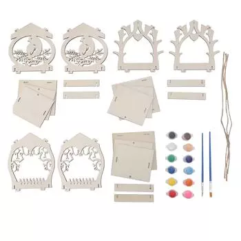 Кормушка для птиц для уличного искусства, деревянная картина, подвесная кормушка для птиц, детский набор для творчества для мальчиков