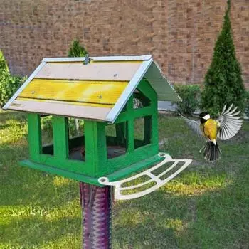 Кормушка для птиц, окунь, лучший обзор, привлекательные прочные пластиковые удлинительные аксессуары, простая установка для Bird Buddy белый