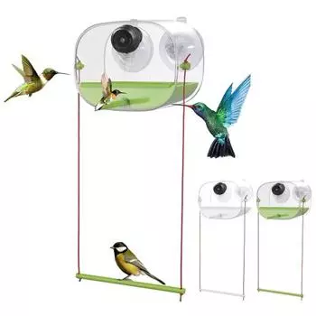 Кормушка для птиц с камерой 1080P HD-совместимая камера ночного видения WiFi для наблюдения за птицами Кормушка для колибри белый