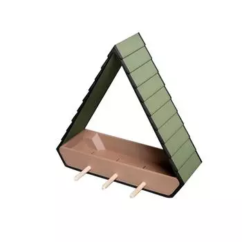 Кормушка для птиц с треугольным окном, персонализированная кормушка для птиц, маленькая кормушка для птиц со съемным поддоном One Size