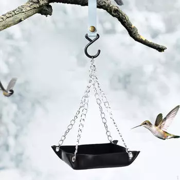 -Кормушка, кормушка для птиц, многоразовая, герметичная, отверстия для кормления, станции для питья, для улицы чёрный