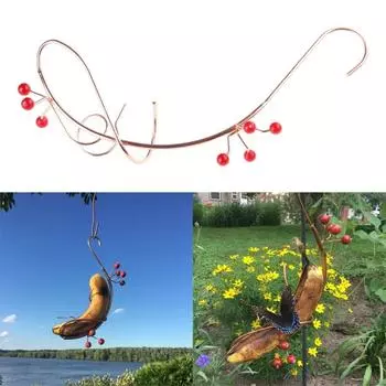 Кормушки для гамака в виде банана и бабочек, кормушки для фруктов в виде банана для улицы, подвесные кормушки для бабочек для сада и двора золотой