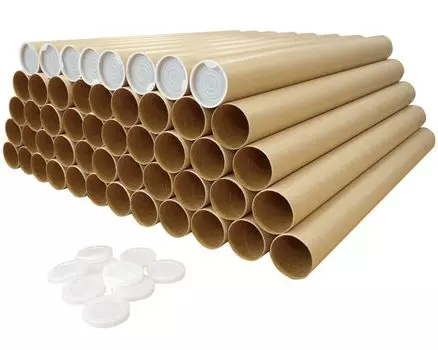 Коробка Банковская бумажная трубка Бумажная трубка Круглая трубка для хранения Набор из 50 шт. (A1) Плакат/Календарь SS12-0050-a2