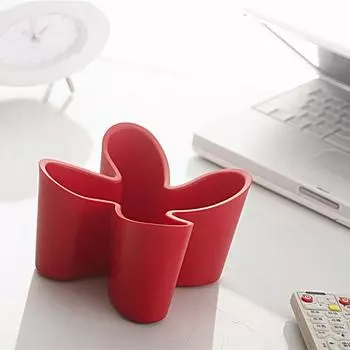 Коробка дистанционного управления, большая вместимость, четырехлистный клевер, четыре отделения, практичное, красивое хранилище для сортировки форм для спальни чёрный