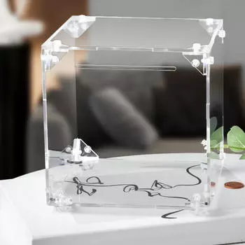 Коробка для экономии денег, украшение для дома для девочек и мальчиков, прозрачный подарок на день рождения, квадратный акрил, наличные
