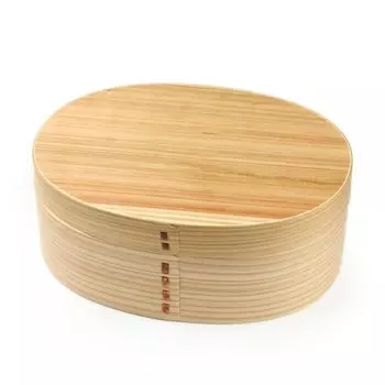 Коробка для бенто Fujishiro Kogei Magewappa, японская отделка (Натуральный, 900мл)
