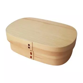 Коробка для бенто Magewappa, деревянная, квадратная, одноярусная, Bento, натуральная, xx 6 см, 700 мл. Текущая модель J-kitchens, 18,5 см, 12,5 см.