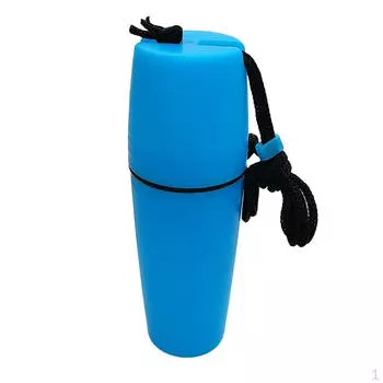 Коробка для бутылок с поплавковым контейнером и ремешком для каяка синего цвета,