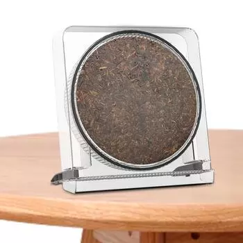 Коробка для чайных лепешек, прозрачная декоративная регулируемая коробка для чая, органайзер, коробка для хранения чайных лепешек для чая пуэр, подарочная коробка для чайных лепешек прозрачный