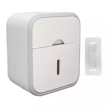 Коробка для держателя бумаги, настенная перфорированная бесплатная водонепроницаемая коробка для хранения бумажных полотенец для ванной комнаты