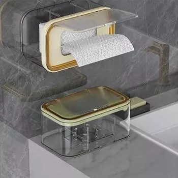 Коробка для дозирования влажных салфеток. Настенный держатель для салфеток большой емкости. Легко открывающаяся многофункциональная коробка для салфеток с пружинной пластиной.