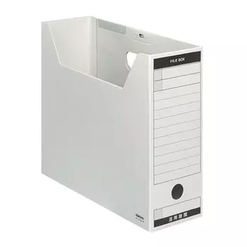 Коробка для файлов KOKUYO из цветного картона с крышкой A4 серая A4-LFBN-MZ