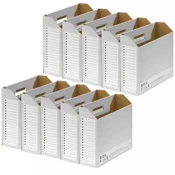 Коробка для файлов Plus Economy 10 книг A4 Горизонтальная ширина спинки 100 мм Темно-серый 553-989