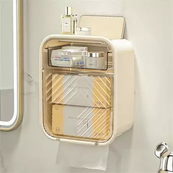 Коробка для гигиенических салфеток, двухслойная, белая, белая, зеленая, для хранения на кухне, настенная коробка для салфеток для дома, настенная