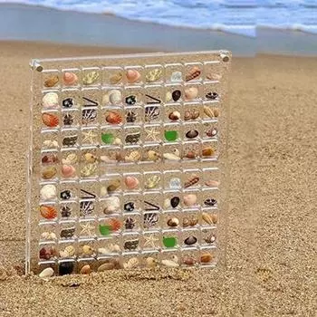 Коробка для хранения аксессуаров для ногтей, 96/160/216, сетки, прозрачные и видимые бусины с магнитной застежкой, стразы для ногтей, чехол для хранения C