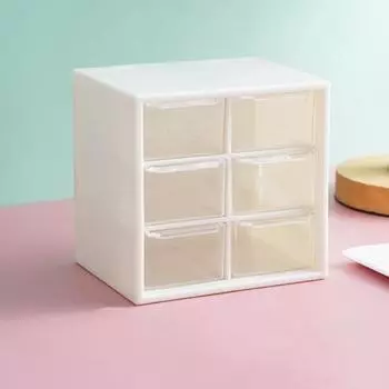 Коробка для хранения, большая емкость, компактный ящик из полипропилена, настольная ручка, органайзер для макияжа, коробка для дома розовый